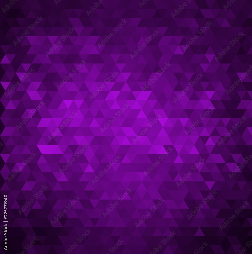 Poster vector abstract modern background with purple triangles