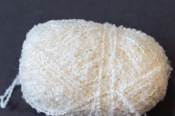 cotton fingering white yarn