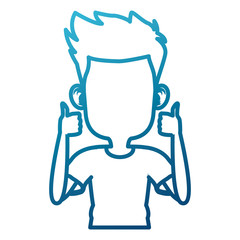 Cute and funny boy cartoon