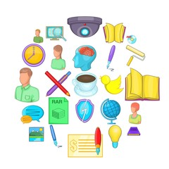 Repairs icons set. Cartoon set of 25 repairs vector icons for web isolated on white background