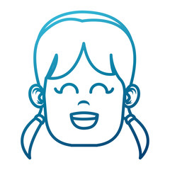 Cute girl face