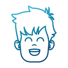 Funny boy face