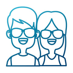 Cute kids friends cartoon