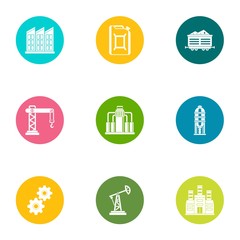 Formation icons set. Flat set of 9 formation vector icons for web isolated on white background