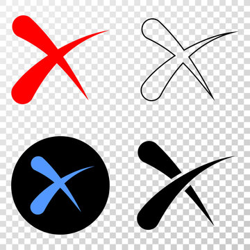 Erase EPS vector pictograph with contour, black and colored versions. Illustration style is flat iconic symbol on chess transparent background.