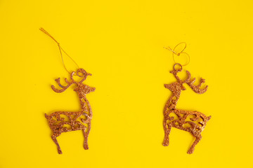 Christmas tree ornament with reindeer shape