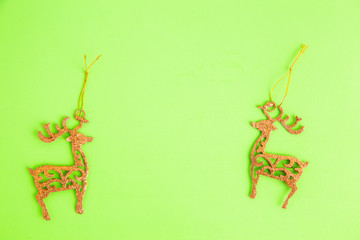 Christmas tree ornament with reindeer shape