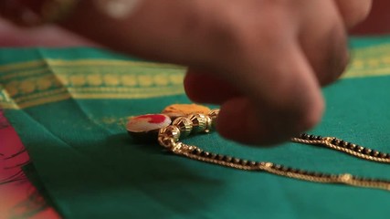 Indian Hindu wedding rituals in slow motion, Mumbai, India.