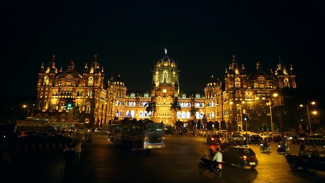 Chhatrapati Shivaji Terminus (CSMT) formerly Victoria Terminus in Mumbai, India is a UNESCO World Heritage Site and historic railway station which serves as the headquarters of the Central Railway.