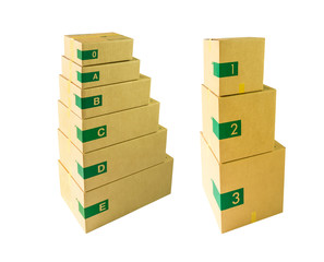 box parcel packaging for logistic transport and delivery