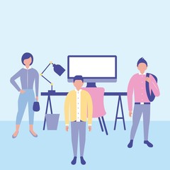 outdoor business people