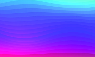 Obraz premium Abstract gradient background divided by wave lines from light blue to purple.
