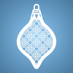 Christmas toy with geometric pattern