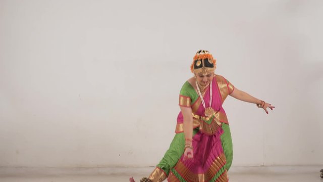 Indian Classical Dance Bharat Natyam.