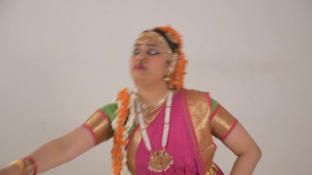 Indian Classical Dance Bharat Natyam.