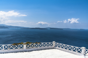 Terrace with views of the ancient volcano