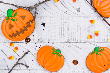 Pumpkin gingerbread cookies