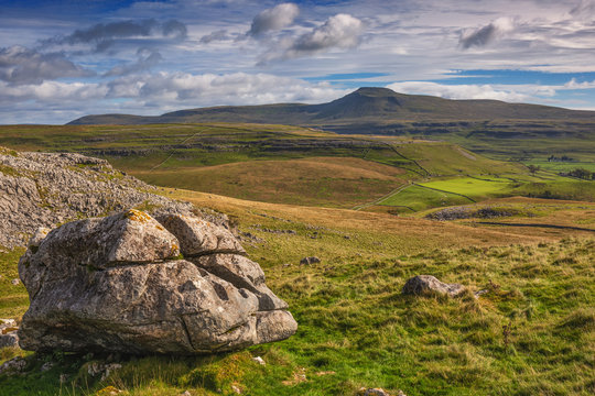 Ingleborough (723 m or 2,372 ft) is the second-highest mountain in the Yorkshire Dales