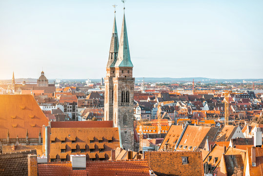 Old town in Nurnberg city, Germany