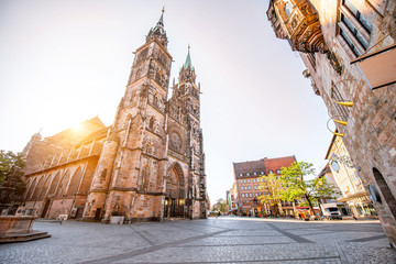 Cathedral in Nurnberg, Germany - obrazy, fototapety, plakaty