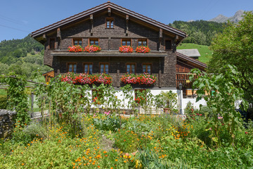 Traditional chalet at Engelberg on Switzerland