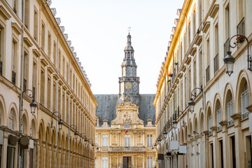 City hall in Reims city, France