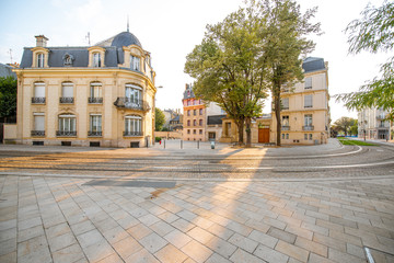 Street view in Reims city, France