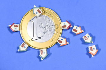 finances argent euro BCE richesse banque bancaire immobilier maison