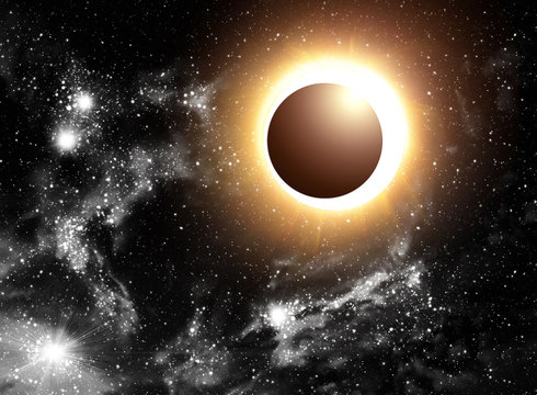 Solar Eclipse Illustration