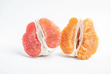 White pomelo red grapefruit and golden grapefruit / three-color grapefruit variety