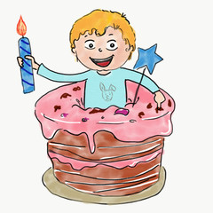 happy birthday kids cake 