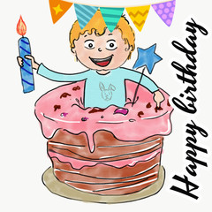 happy birthday kids cake