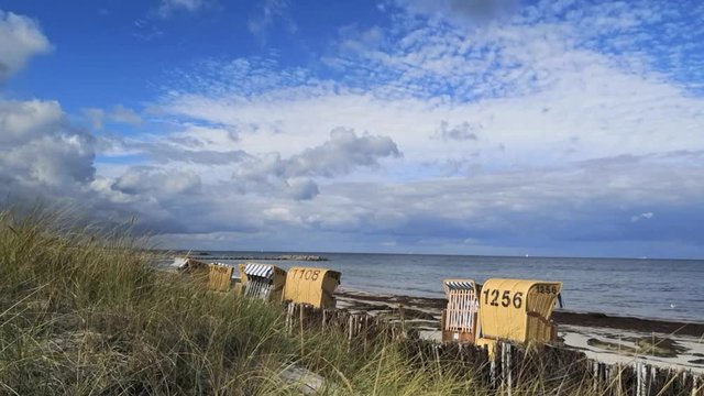 Ostsee Probstei Schleswig-Hostein Time Lapse Zeitraffer Video Footage