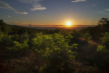 Beautiful Sunset Over Mountains, Exposure Blending LAndscape Photos