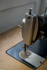 details of old sewing machine