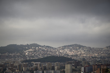 Wide view of Barcelona