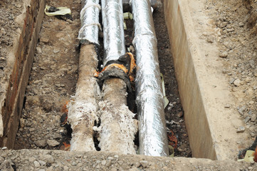 Insulation and replacement of sewer pipes.