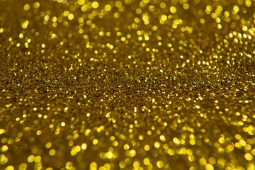 Yellow Christmas glitter