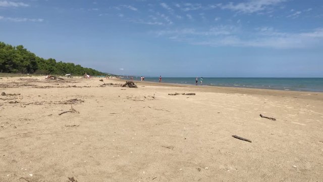 07 09 2018 Pineto, Abruzzo - Cerrano Tower sandy beach