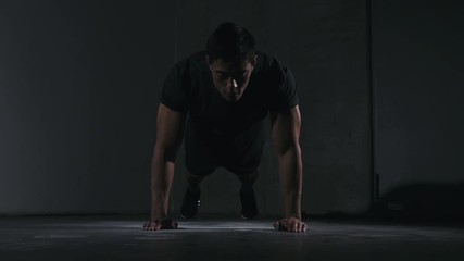 Clapping Push-up Slow Motion