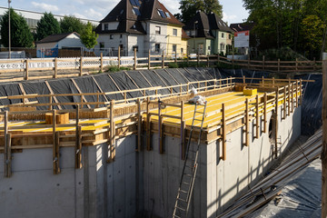 Kanalbau-Baustelle in Dortmund