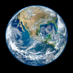 Planet Earth from Space. The image is a handout from NASA