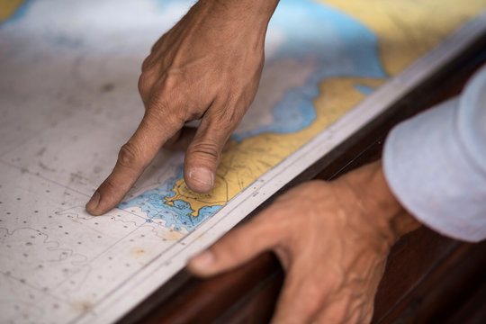 Man reading map