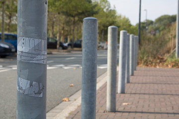 Begrenzungspfosten an der Strasse