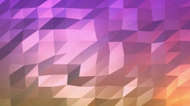 Colorful triangle polygons seamlessly loop able abstract motion background.