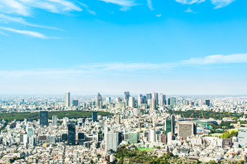 Naklejka na ściany i meble 東京の風景　自然と摩天楼