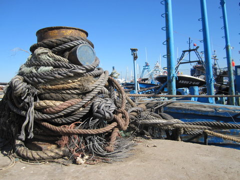 Cordage au port de Tanger