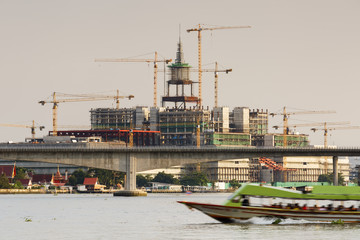 construction site of new government house , parliament, Thailand