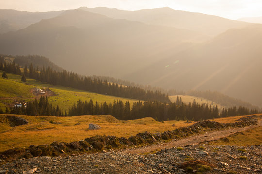 Transalpina, sunny day