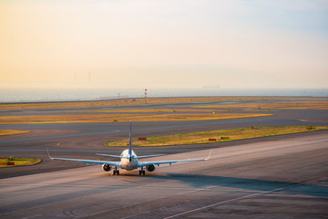 夕暮れのセントレア中部国際空港